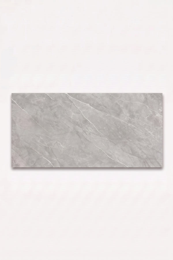 SPC-Wandpaneel - Grau Carrara Matt - Marmoroptik - 60 x 120 × 0,3 cm