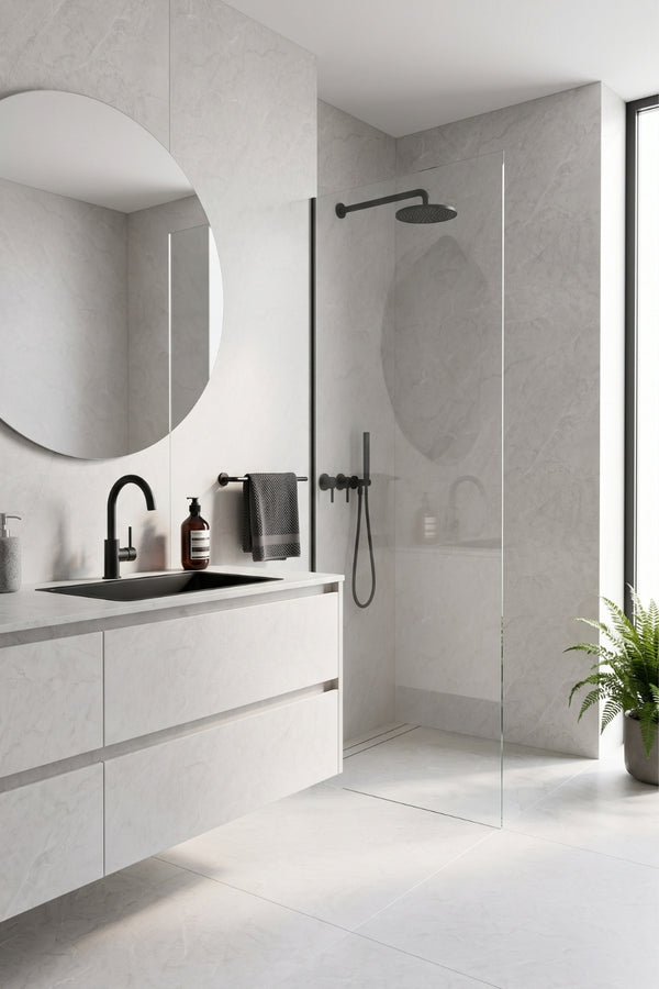 SPC-Wandpaneel - Pearl - Marmoroptik - 122 x 260 cm