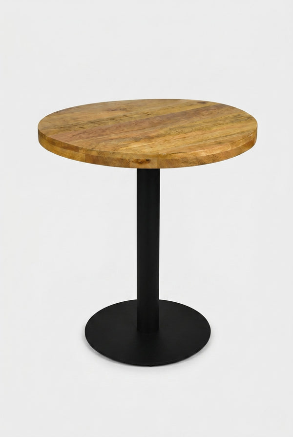 Delfin Gastro-Rundtisch - Mango-Holzoptik - Ø 70 cm