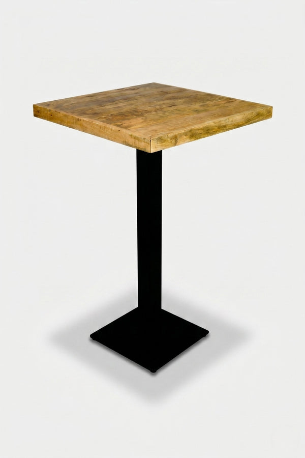 Delfin Gastro-Stehtisch - Mango-Holzoptik - 70 x 70 cm