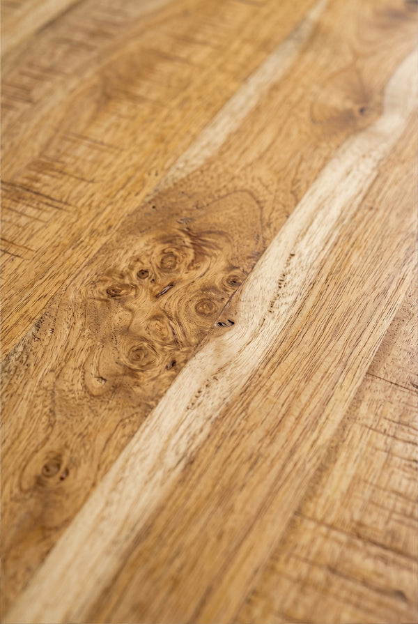 Delfin Gastro-Tisch - Mango-Holzoptik - 70 x 120 cm