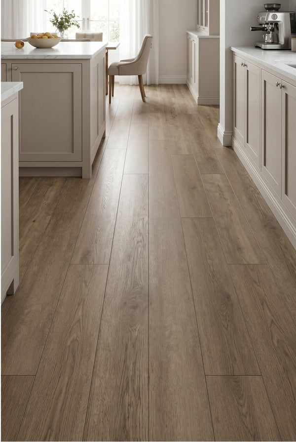 SPC Klick-Vinylboden - Shirovma - Graubraune Holzoptik - 5mm