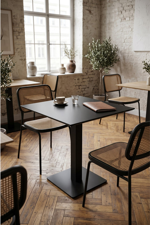 Kopenhagen Gastro-Tisch - Schwarz - 69 x 69 cm