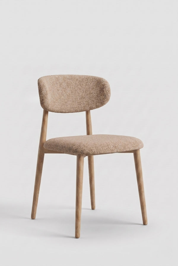 Nordex Esszimmerstuhl - Taupe - Beige Metallbeine