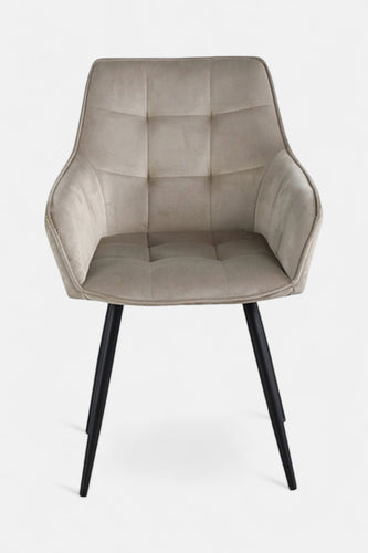 Chaise de salle à manger Orlando - Velours beige