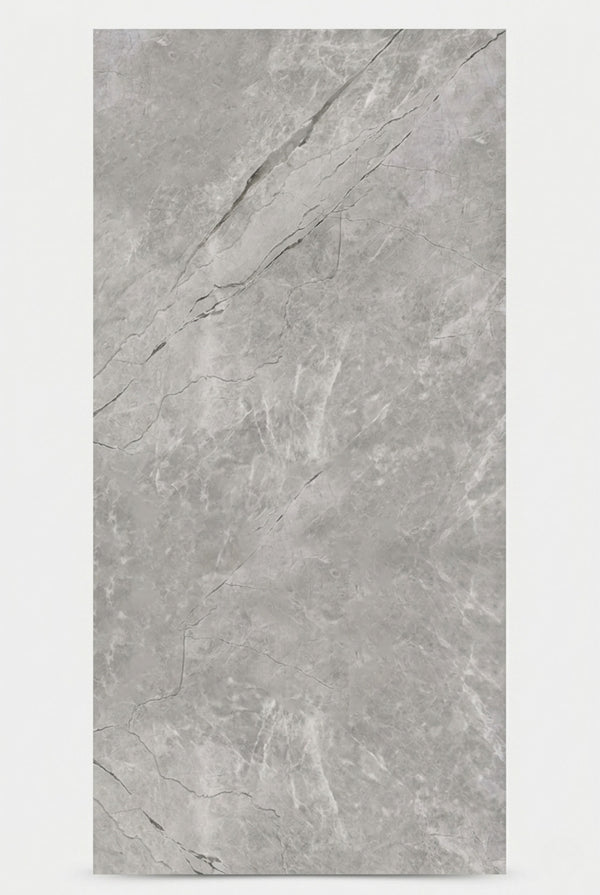 PVC-Wandpaneel - Grau Carrara - Marmoroptik - 122 x 260 cm