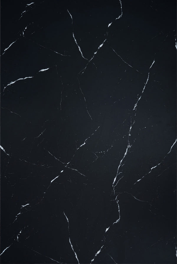SPC-Wandpaneel - Mystisches Schwarz (Matt) - Marmoroptik - 120 x 260 cm