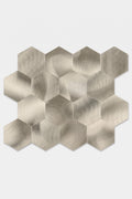 Mozaïektegel - Hexagon Goud-Palladium (XL) - Zelfklevend