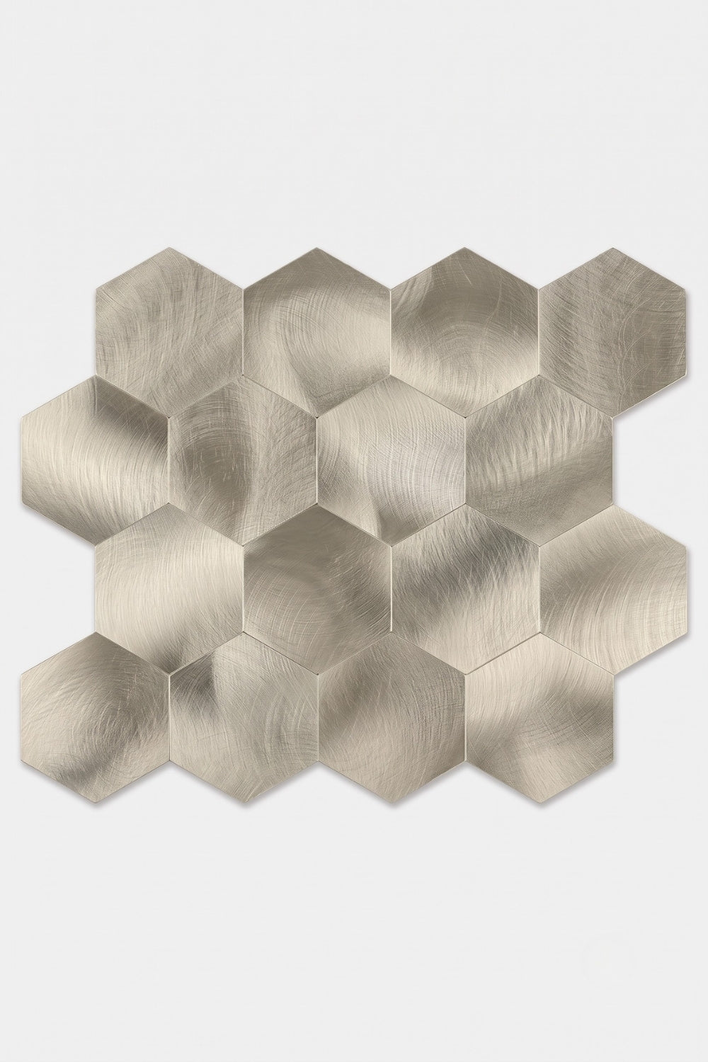 Mozaïektegel - Hexagon Goud-Palladium (XL) - Zelfklevend