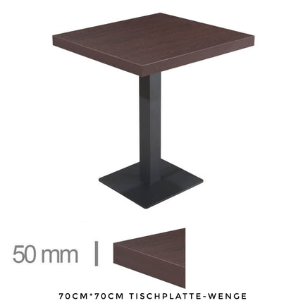 Gastro Tisch Delfin Wenge- 70cm*70cm