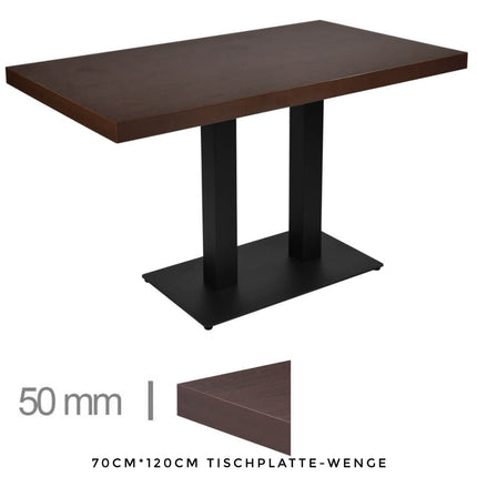 2*Gastro Tisch Delfin Wenge - 70cm*120cm(259€ Stück ab 10 Stück)