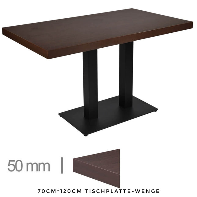 2*Gastro Tisch Delfin Wenge - 70cm*120cm(259€ Stück ab 10 Stück)
