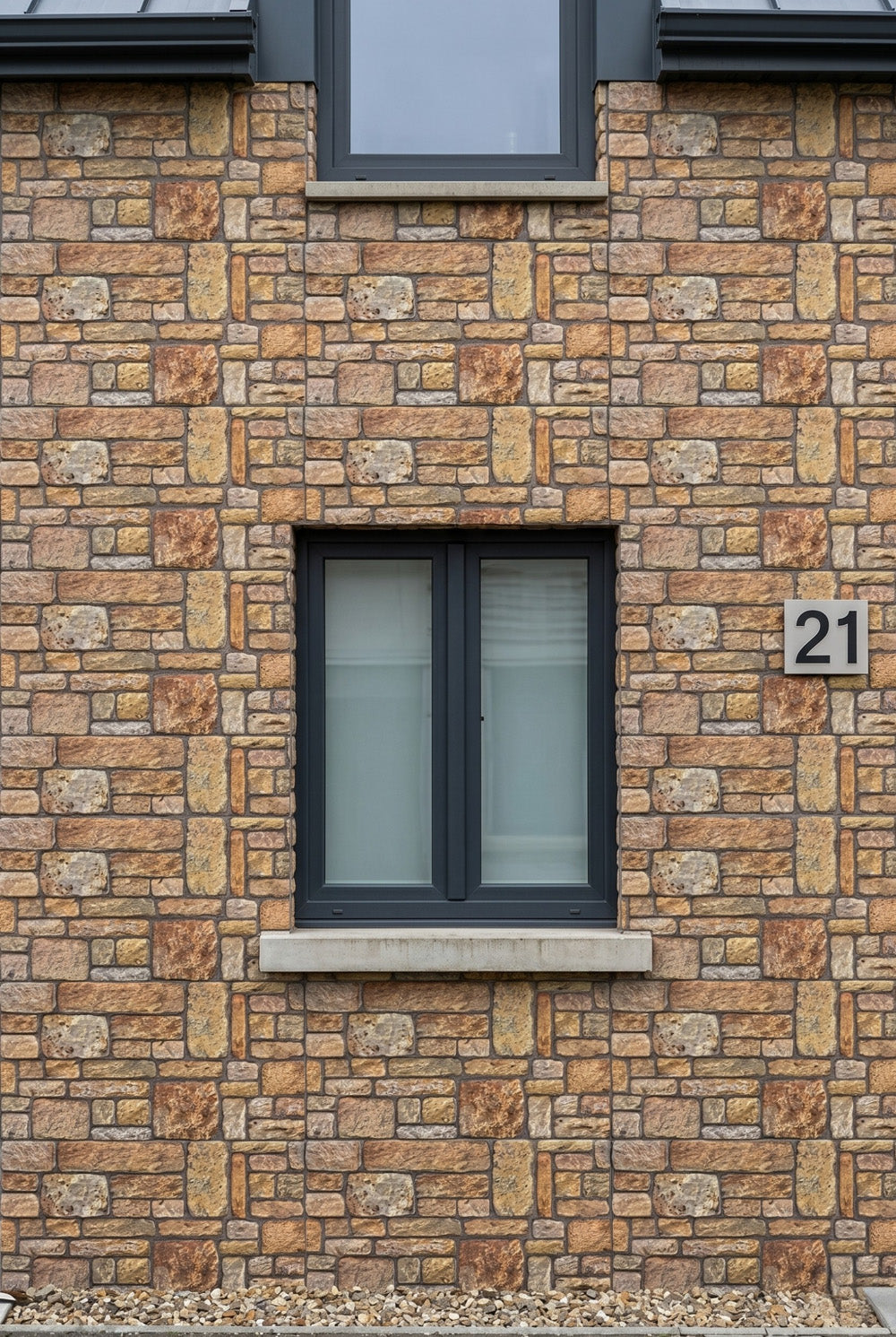 Panneau mural 3D - Baroque Marron - Aspect pierre - PSE