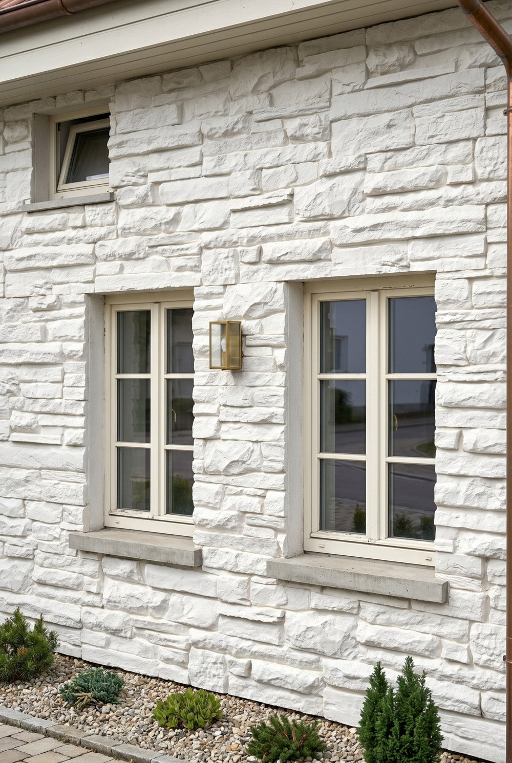 Panneau mural 3D - Chateau Blanc - Aspect brique - PSE