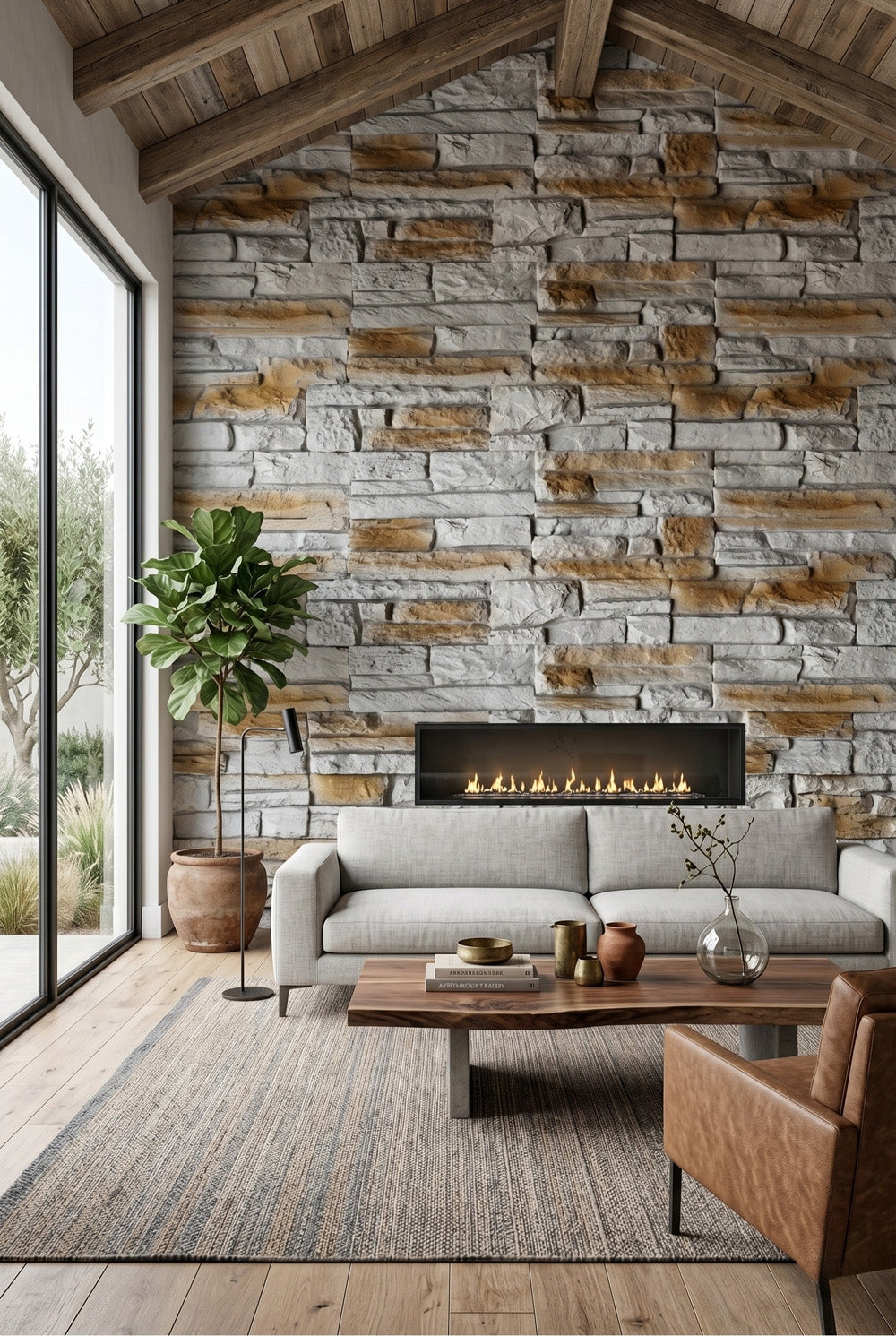 3D Wandpaneel - Colorado Grijsbruin - Baksteenlook - EPS