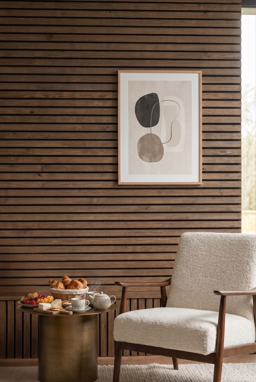 3D-wandpanelen steenlook – Houtlook EPS-strips - LM-06
