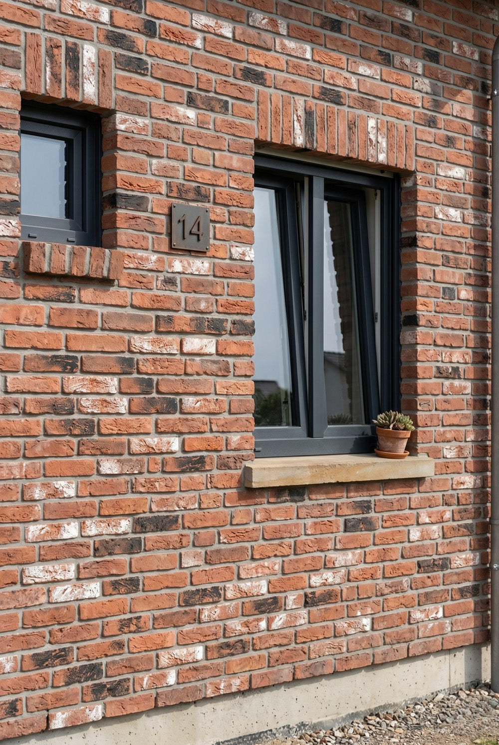 3D-wandpaneel - Ladrillo Donker Rustiek - Baksteenlook - EPS