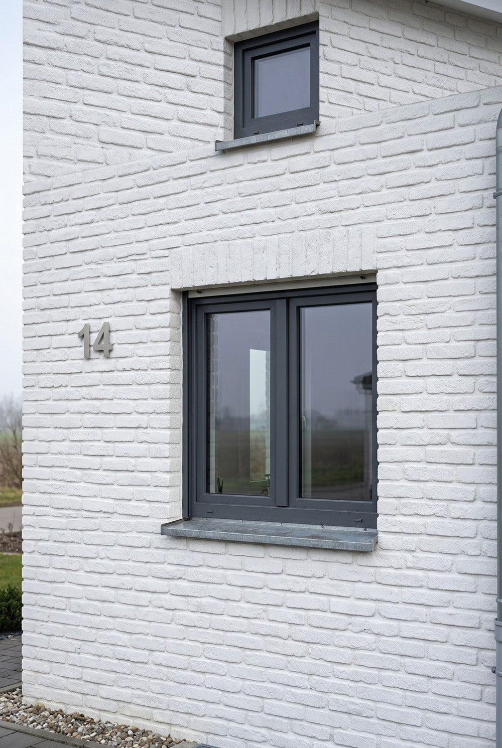 3D-wandpaneel - Witte baksteen - Baksteenlook - EPS
