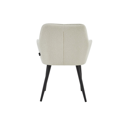 2 Stück Orlando Esszimmerstuhl – Weiß – Bouclé