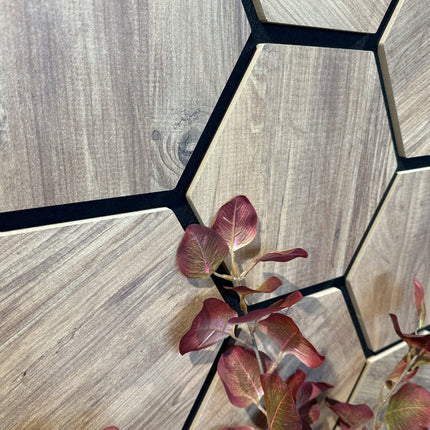 Eiche – Hexagon Filz-Akustikpaneele – Schalldämmung – Für Innenräume – 80x60x2cm