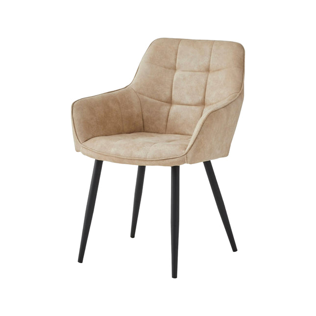 Esszimmerstuhl - Orlando - Beige - Microfaser