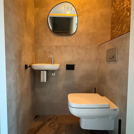 SPC Wandplatte - Marmoroptik Beton-  Beige
120x60x0.3cm