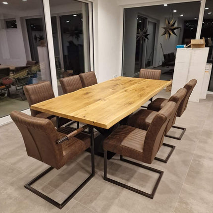 2 Stück Esszimmerstuhl – Ferro Dunkel Braun – Ohne Lehne- Mikrofaser