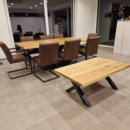 2 Stück Esszimmerstuhl – Ferro Dunkel Braun – Ohne Lehne- Mikrofaser