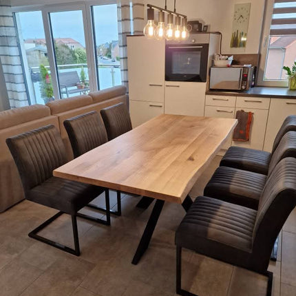 2 Stück Esszimmerstuhl – Ferro Anthracite – Ohne Lehne- Mikrofaser