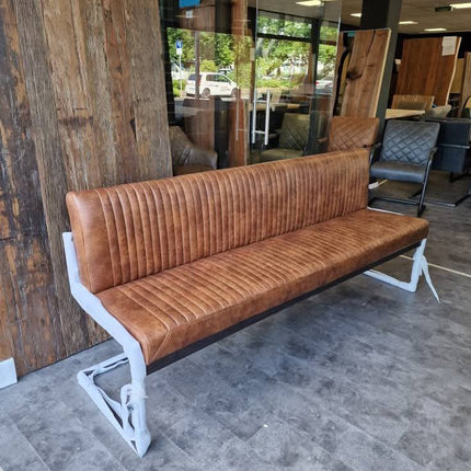 2 Stück Esszimmerstuhl – Ferro Light Braun – Ohne Lehne- Mikrofaser