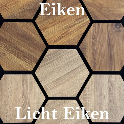 Eiche – Hexagon Filz-Akustikpaneele – Schalldämmung – Für Innenräume – 80x60x2cm