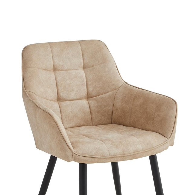 Esszimmerstuhl - Orlando - Beige - Microfaser