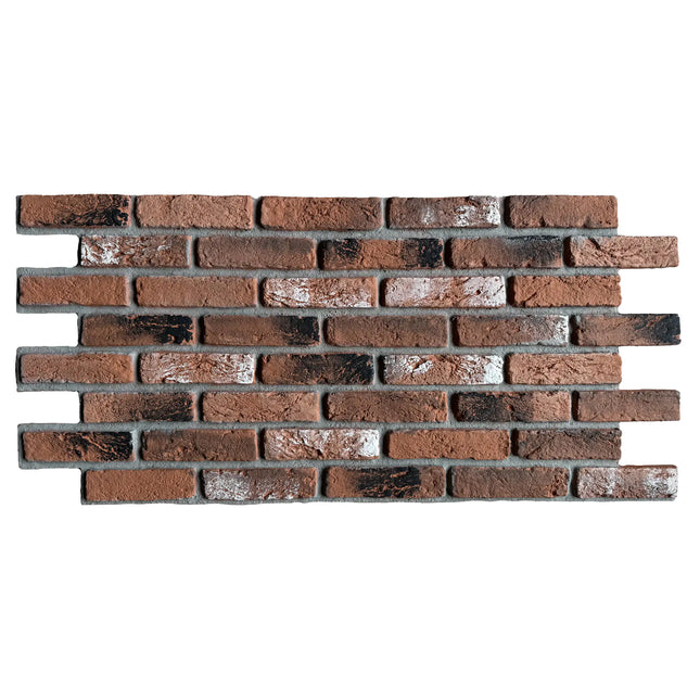 Ladrillo Dunkel Rustikal – Ziegelsteinstreifen 3D Wandpaneel
116x59x2.8cm