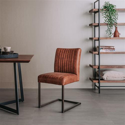 2 Stück Esszimmerstuhl – Ferro Light Braun – Ohne Lehne- Mikrofaser