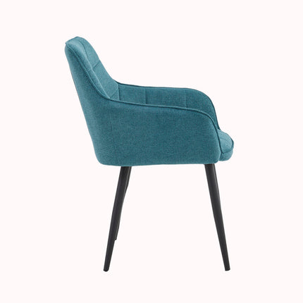 2 Stück Orlando Esszimmerstuhl – Blau gewebt