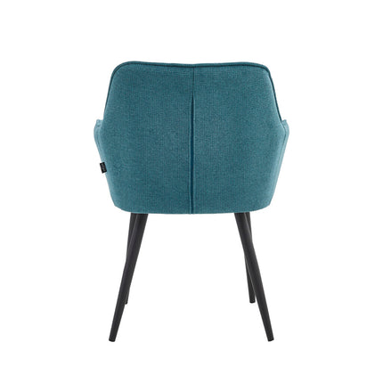 2 Stück Orlando Esszimmerstuhl – Blau gewebt