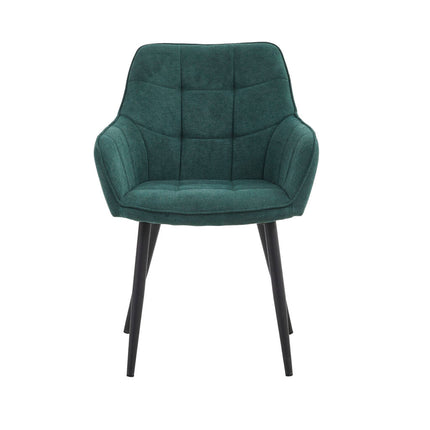 2 Stück Orlando Esszimmerstuhl – Grün – Lino 78