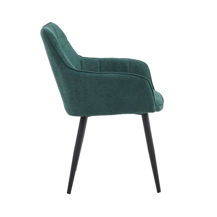 2 Stück Orlando Esszimmerstuhl – Grün – Lino 78