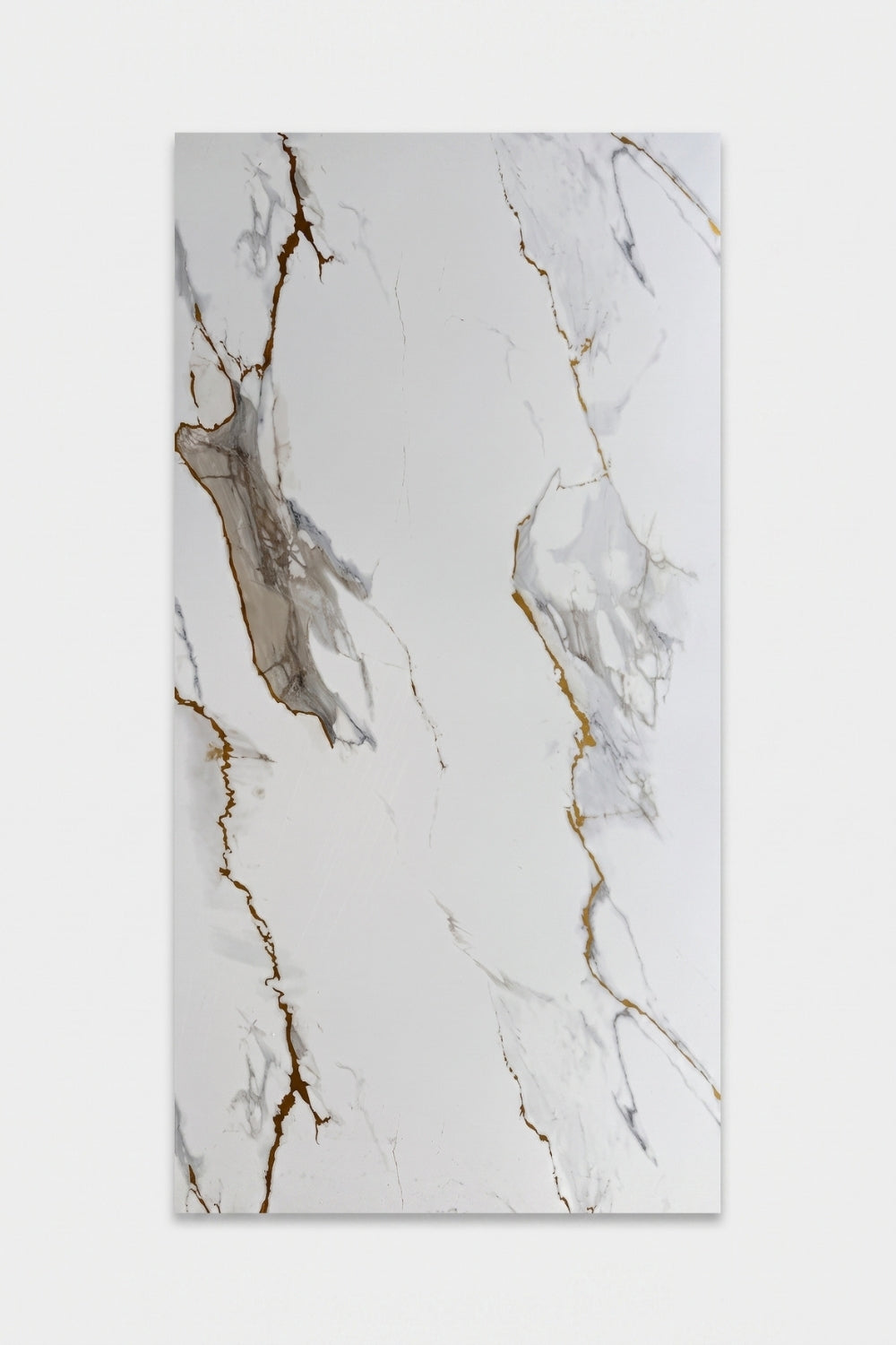 SPC-Wandpaneel - Gold Carrara Matt - Marmoroptik - 122 x 260 cm