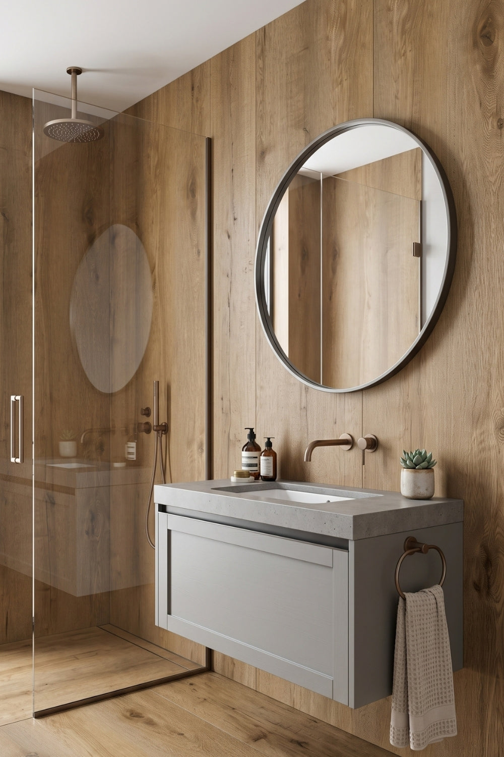 SPC-Wandpaneel - Royal Walnut - Holzoptik - 122 x 260 cm