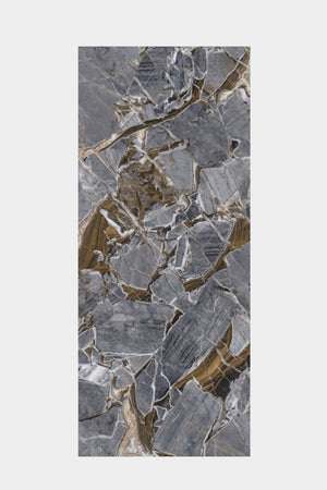 SPC-Wandpaneel - Chaos Breccia Blue - Marmoroptik - 122 x 260 cm