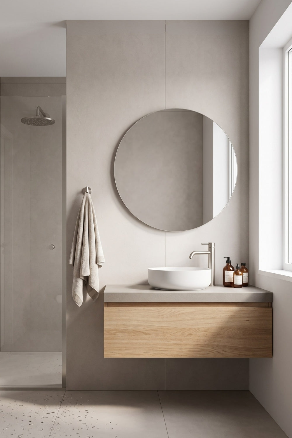 SPC-Wandpaneel - Elegant Beige (Matt) - Marmoroptik - 122 x 260 cm