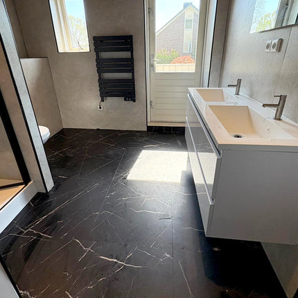 Calacatta Schwarz – SPC Vinylboden 60x60x0,5cm - Stückpreis