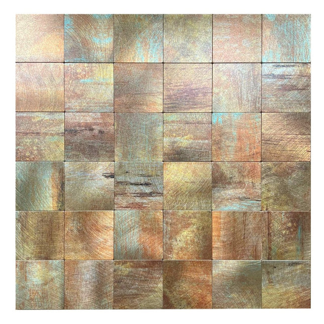 Selbstklebende Mosaik -Quatro Oxido- 30,5x30,5x0,4cm