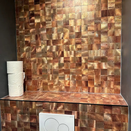 Selbstklebende Mosaik -Quatro Oxido- 30,5x30,5x0,4cm