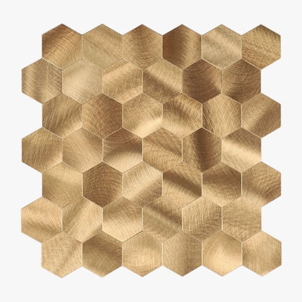 Selbstklebende Mosaik -Hexagon Gold – 29,4x31x0,4cm