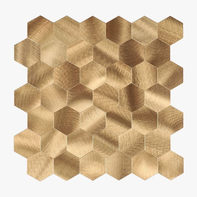 Selbstklebende Mosaik -Hexagon Gold – 29,4x31x0,4cm