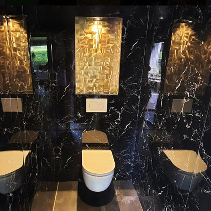 Selbstklebende Mosaik -Quatro Gold Palladium XL- 30,5x30,5x0,4cm