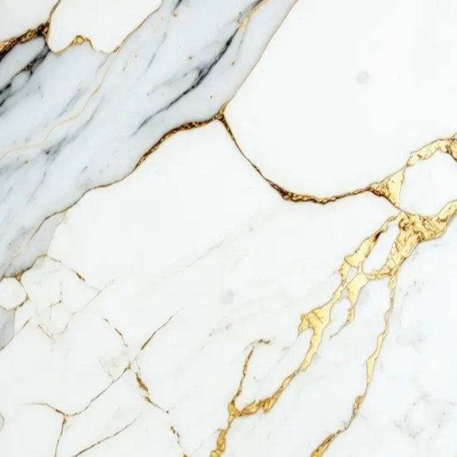 Gold Weiß- Wandpaneel PVC - Marmoroptik  260cm*122cm