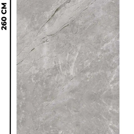Grau Carrara- Wandpaneel PVC- Marmoroptik - 260cm*122cm